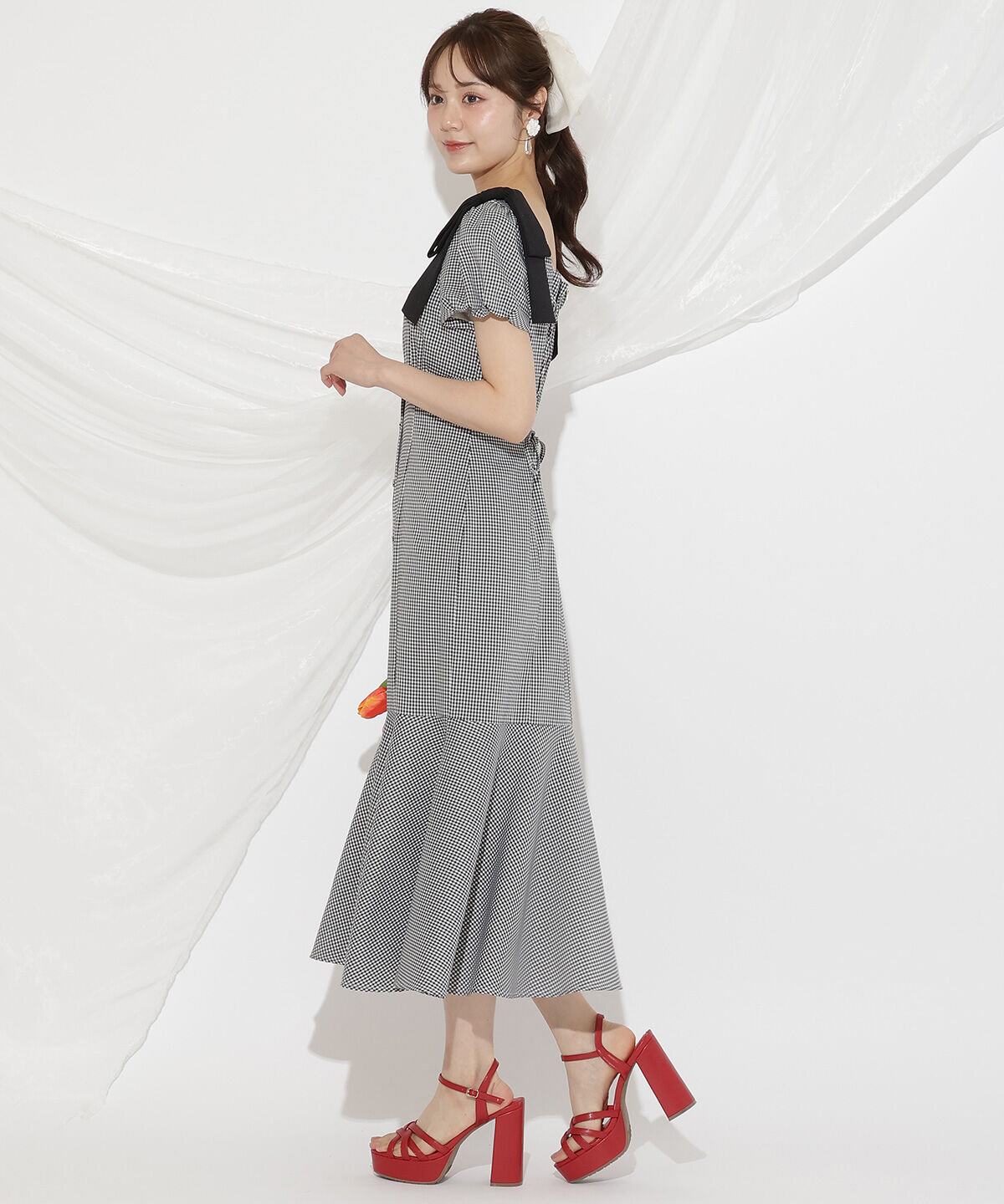 WILLSELECTION「ショルダーリボンマーメイドワンピース」|ワンピース|