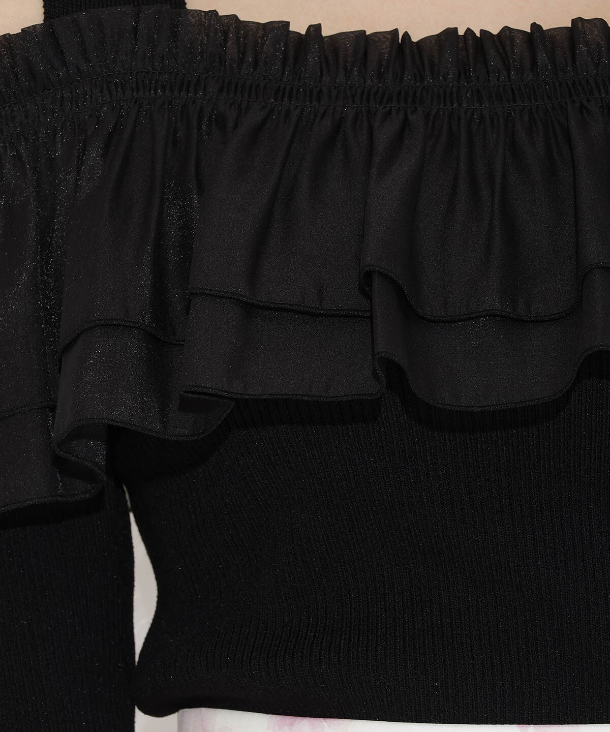 WILLSELECTION「シアーボリュームフリルニットプルオーバー」|ニット・セーター|