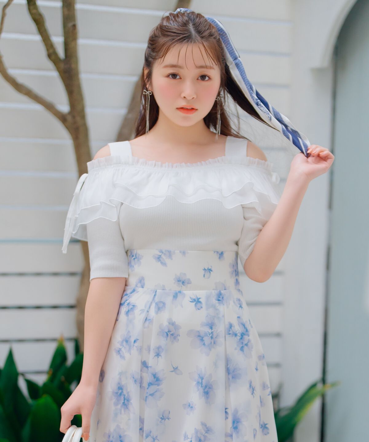 WILLSELECTION「シアーボリュームフリルニットプルオーバー」|ニット・セーター|