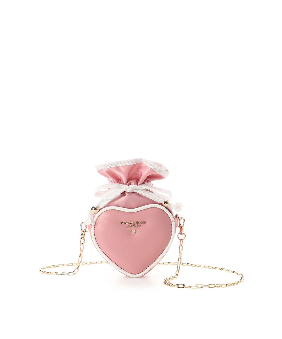 Samantha Thavasa Petit Choice「バイカラーハートポーチ」|ポーチ|ピンク