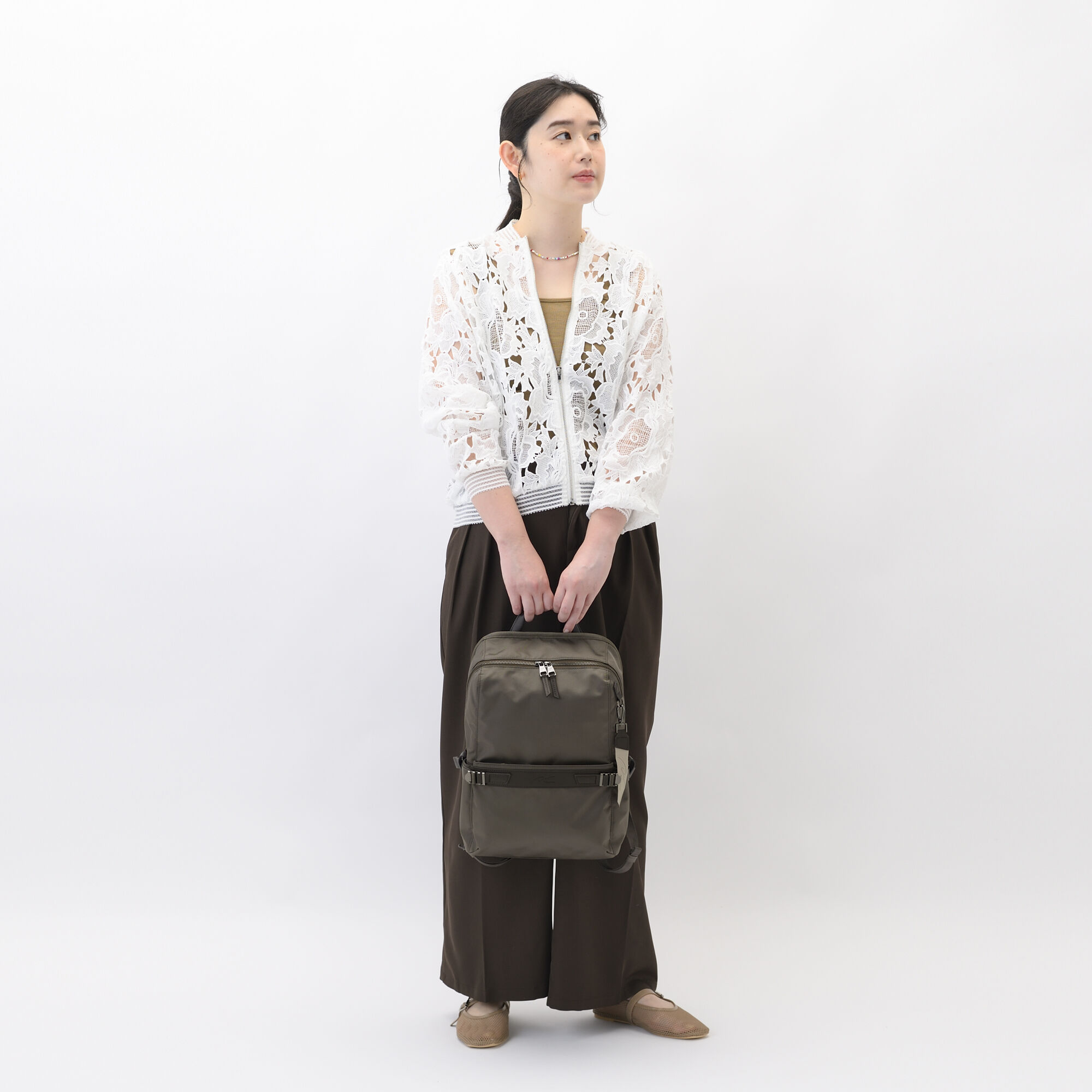 W&.Day/Night「W&.Day/Night リッカ2 スクエアリュック A4サイズ 13.3インチPC収納 19151」|リュック|