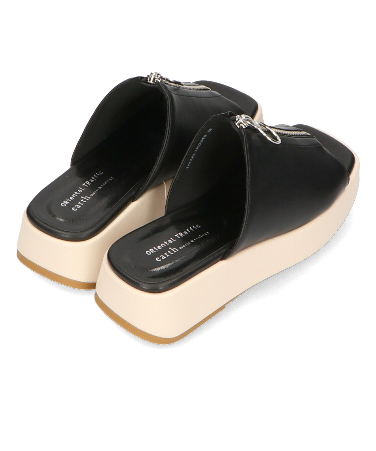 ORiental TRaffic「【WEB限定】フロントジップサンダル/31284 サンダル 人気 トレンド 履きやすい 厚底」|サンダル|