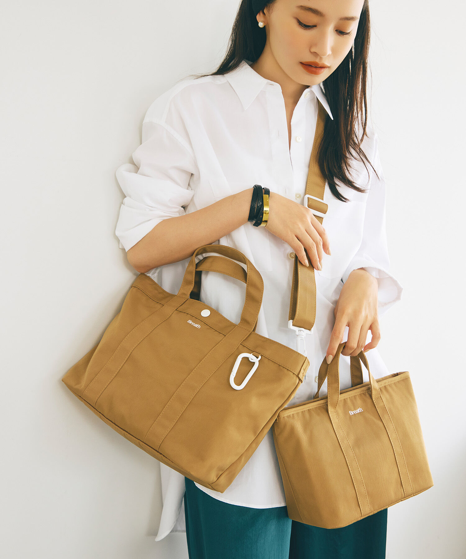 TOPKAPI BREATH「【Breath TOPKAPI】CHILLGO 保冷バッグ付き ショルダー付き ナイロン トートバッグ M / 撥水」|トートバッグ|