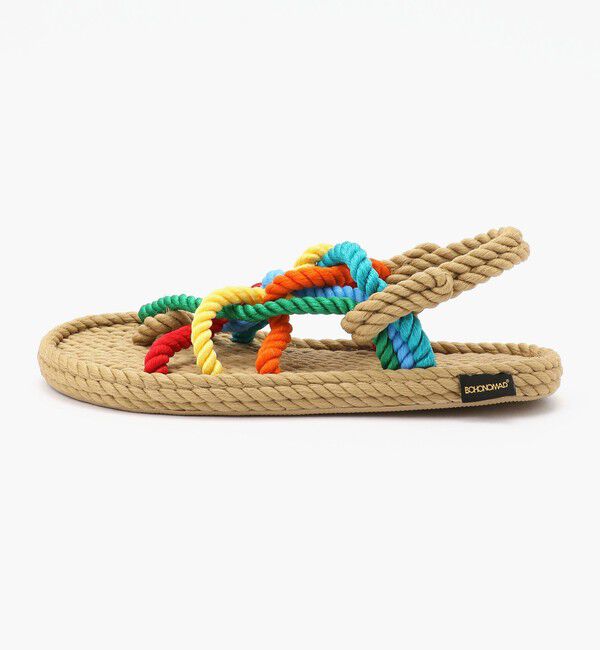 BOHONOMAD「【BOHONOMAD】ケープポイント/ベージュ マルチカラー/サンダル メンズ レディース」|サンダル|