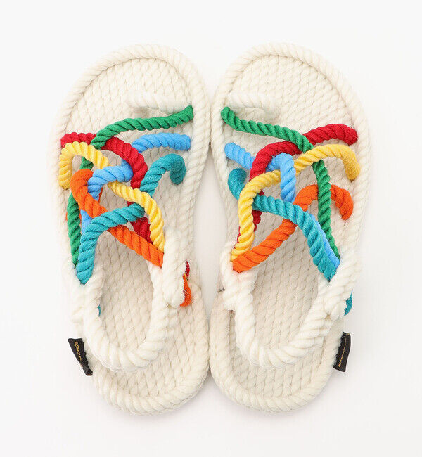 BOHONOMAD「【BOHONOMAD】ケープポイント/ホワイト マルチカラー/サンダル メンズ レディース」|サンダル|