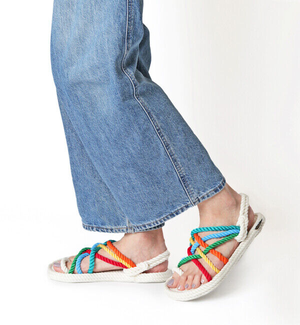 BOHONOMAD「【BOHONOMAD】ケープポイント/ホワイト マルチカラー/サンダル メンズ レディース」|サンダル|