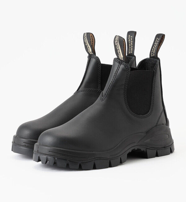 Blundstone「【ブランドストーン】ラグブーツ/ブラック ナチュラルレザー/ブーツ メンズ レディース」|ショートブーツ|ブラック