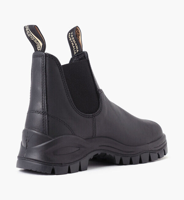 Blundstone「【ブランドストーン】ラグブーツ/ブラック ナチュラルレザー/ブーツ メンズ レディース」|ショートブーツ|