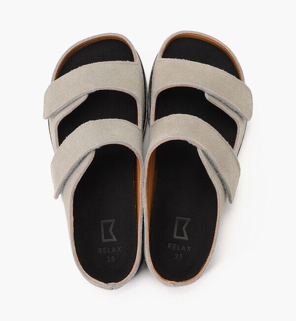 BENEXY「【ベネクシー】120W リラックス/トープ ベロアレザー/サンダル メンズ レディース」|サンダル|