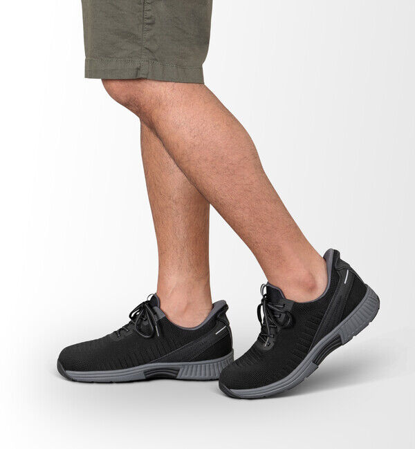 Orthofeet「【オーソフィート】ヤリ ミディアム/ブラック テキスタイル/シューズ メンズ/Orthofeet」|スニーカー|