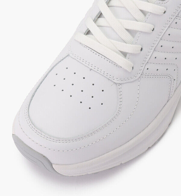 Orthofeet「【オーソフィート】ナビゲート ワイド/ホワイト ナチュラルレザー/シューズ メンズ」|スニーカー|