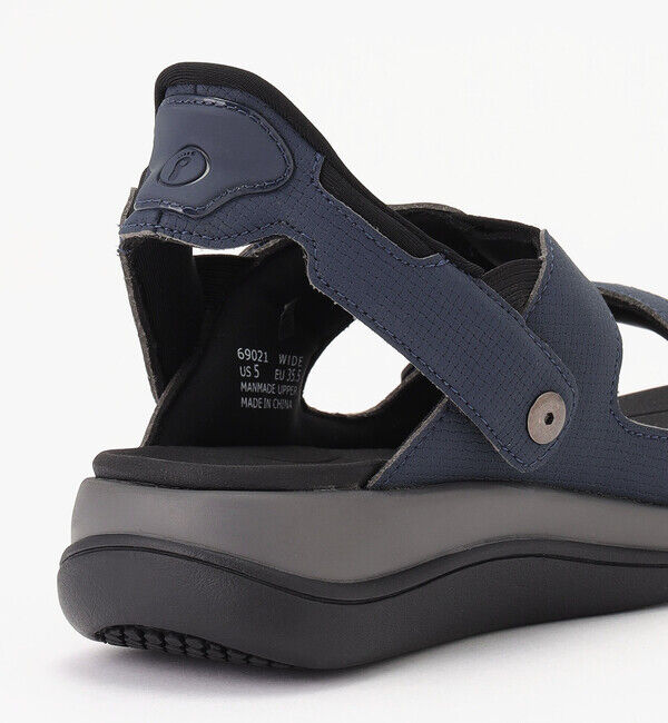 Orthofeet「【オーソフィート】カリプソ ワイド/ブルー マイクロファイバー/サンダル レディース」|サンダル|