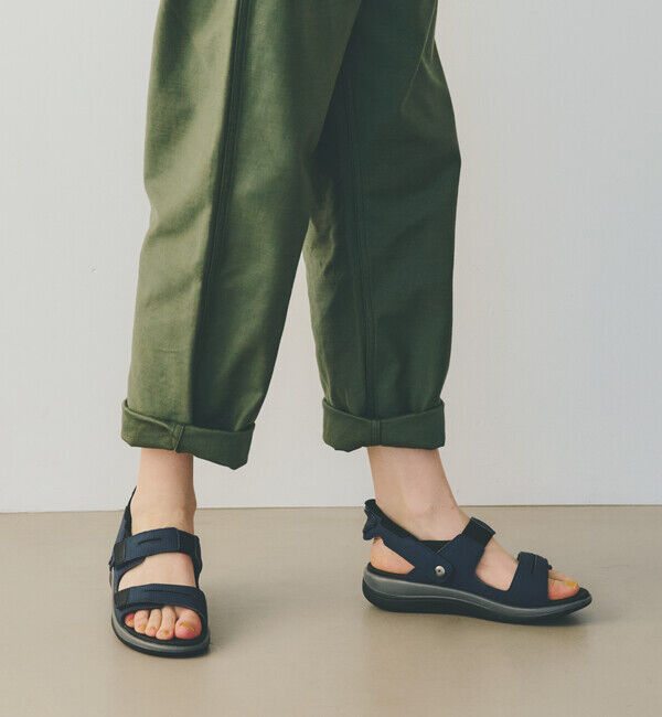 Orthofeet「【オーソフィート】カリプソ ワイド/ブルー マイクロファイバー/サンダル レディース」|サンダル|