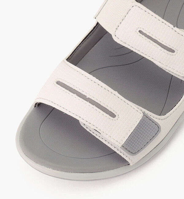 Orthofeet「【オーソフィート】カリプソ ワイド/ホワイト マイクロファイバー/サンダル レディース」|サンダル|