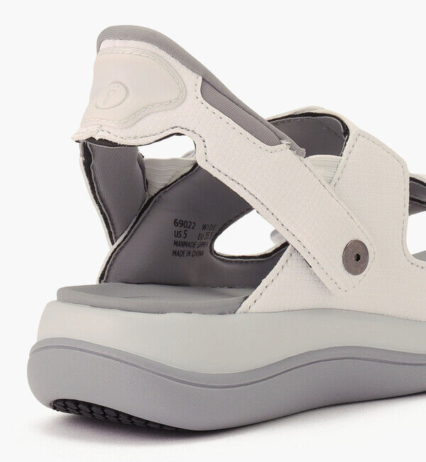 Orthofeet「【オーソフィート】カリプソ ワイド/ホワイト マイクロファイバー/サンダル レディース」|サンダル|