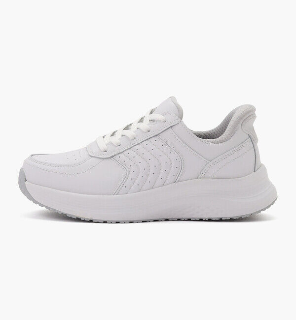 Orthofeet「【オーソフィート】ローム ミディアム/ホワイト ナチュラルレザー/シューズ レディース」|スニーカー|