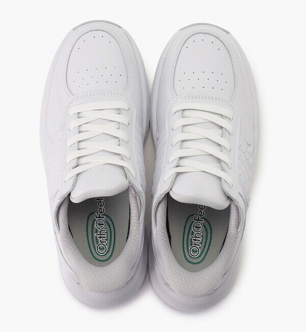 Orthofeet「【オーソフィート】ローム ミディアム/ホワイト ナチュラルレザー/シューズ レディース」|スニーカー|