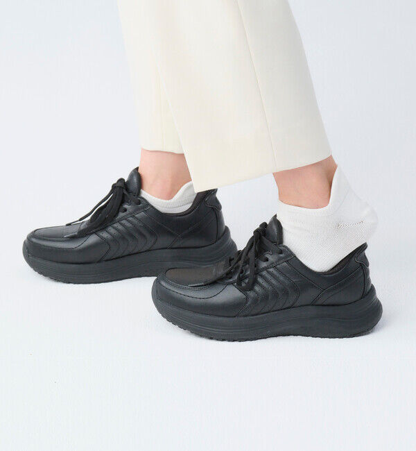 Orthofeet「【オーソフィート】ローム ミディアム/ブラック ナチュラルレザー/シューズ レディース」|スニーカー|