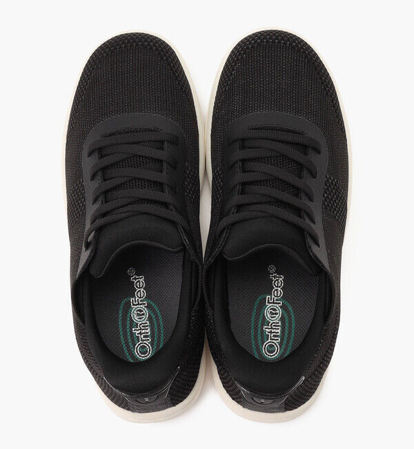 Orthofeet「【オーソフィート】ワンダー ミディアム/ブラック ニット テキスタイル/シューズ レディース」|スニーカー|