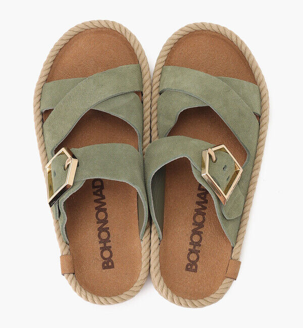 BOHONOMAD「【BOHONOMAD】セビリア/ローレル ベロアレザー/サンダル メンズ レディース/ボホノマド」|サンダル|