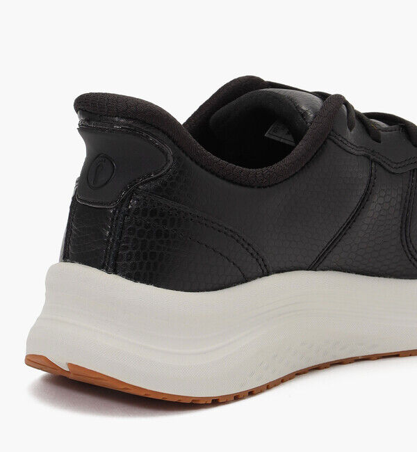 Orthofeet「【オーソフィート】ストライド ミディアム/ブラック ナチュラルレザー/シューズ レディース」|スニーカー|