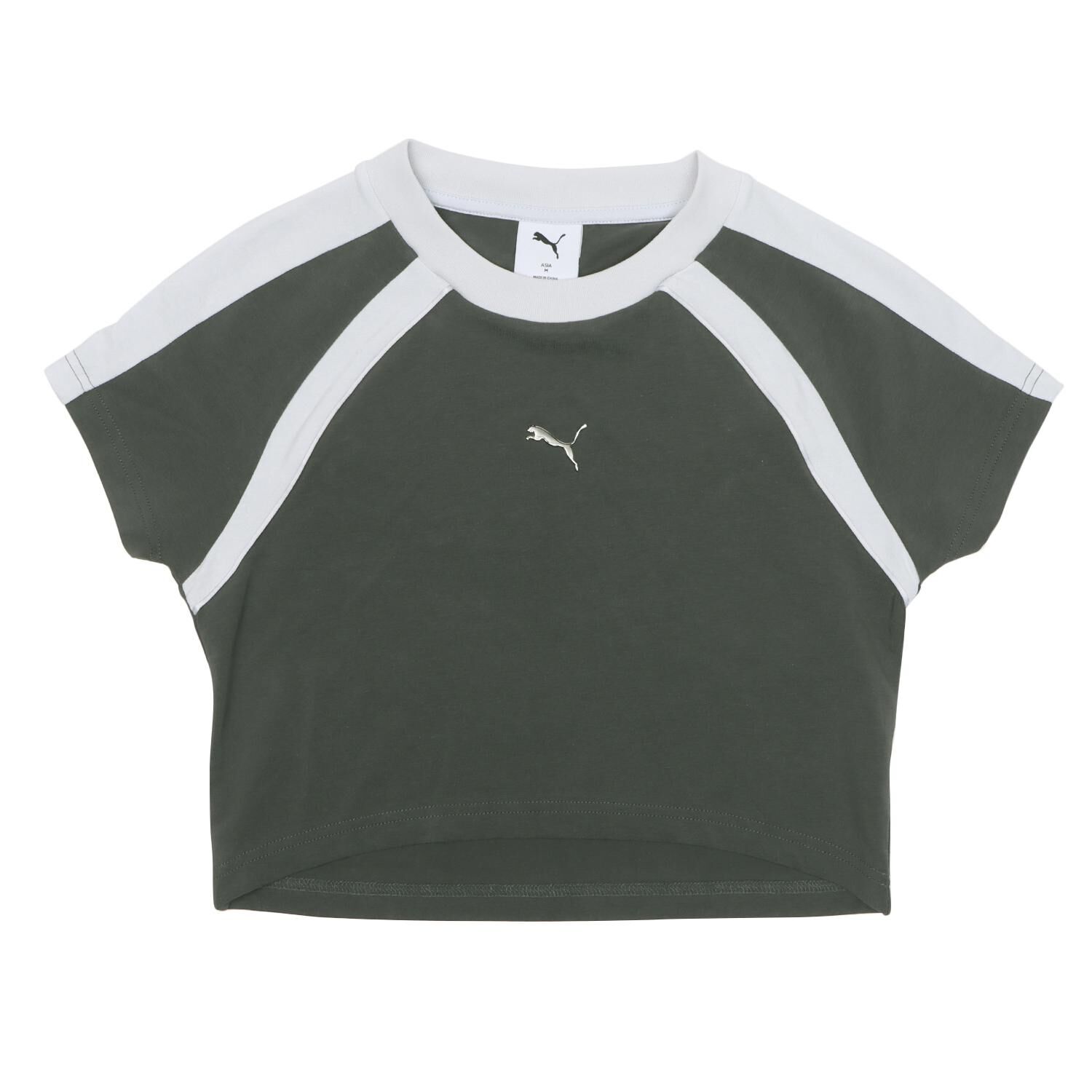 PUMA「【PUMA ｳｪｱ】W DARE TO SHORTSLEEVE TEE」|Tシャツ・カットソー|グレー