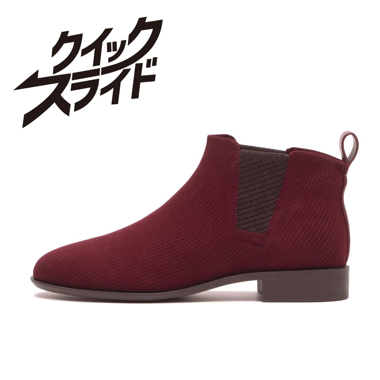 ABC SELECT「【ABC SELECT】SIDE GORE KNIT2.5」|スニーカー|レッド