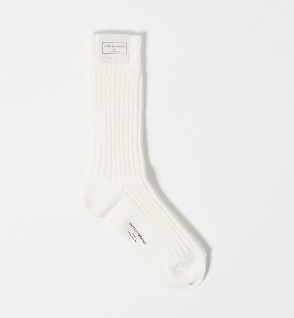 UNITED ARROWS「ボリューム リブ ソックス」|ソックス|OFF WHITE