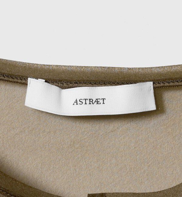 ASTRAET「＜ASTRAET＞ シアー  フリル クルーネックカットソー」|Tシャツ・カットソー|