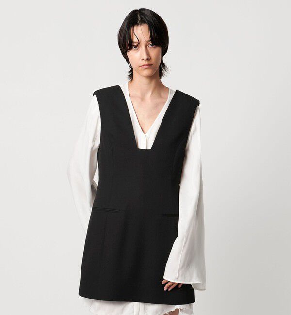 AEWEN MATOPH「＜AEWEN MATOPH＞スクエアネックミニワンピース」|ワンピース|