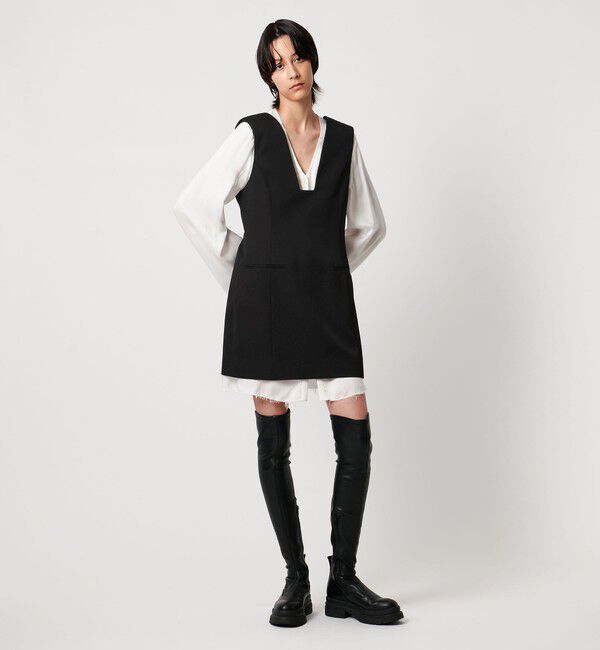 AEWEN MATOPH「＜AEWEN MATOPH＞スクエアネックミニワンピース」|ワンピース|