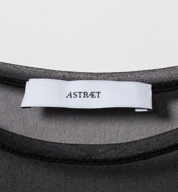 ASTRAET「＜ASTRAET＞フライスxシアー コンビ クルーネックカットソー」|Tシャツ・カットソー|