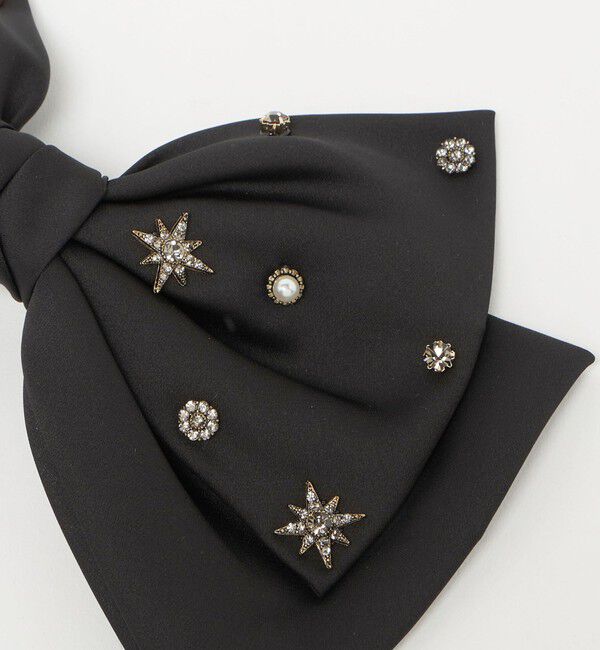 UNITED ARROWS「ビジュー&times;サテン リボンバレッタ」|その他|