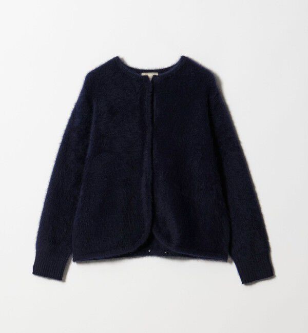 フォックスカシミヤ フリルコンビ カーディガン（UNITED ARROWS