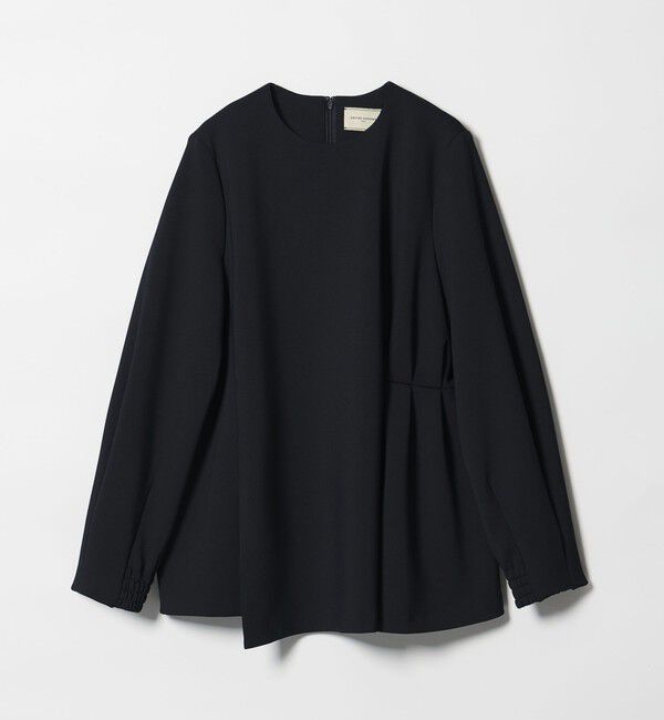 UNITED ARROWS「SPONGY クルーネック ギャザー ブラウス」|シャツ・ブラウス|