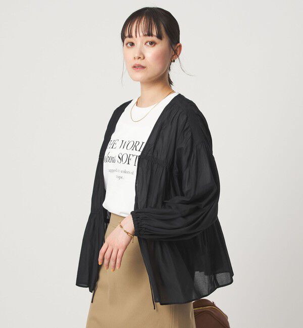 UNITED ARROWS green label relaxing「全方位映えギャザーブラウス」|シャツ・ブラウス|