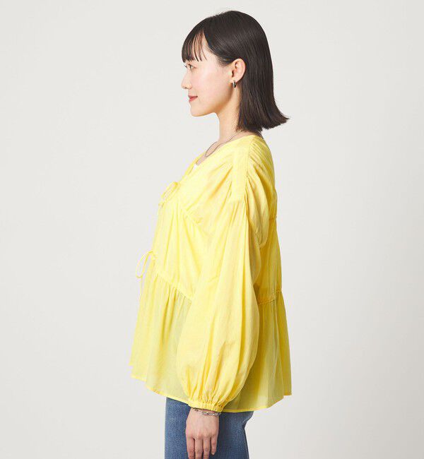 UNITED ARROWS green label relaxing「全方位映えギャザーブラウス」|シャツ・ブラウス|