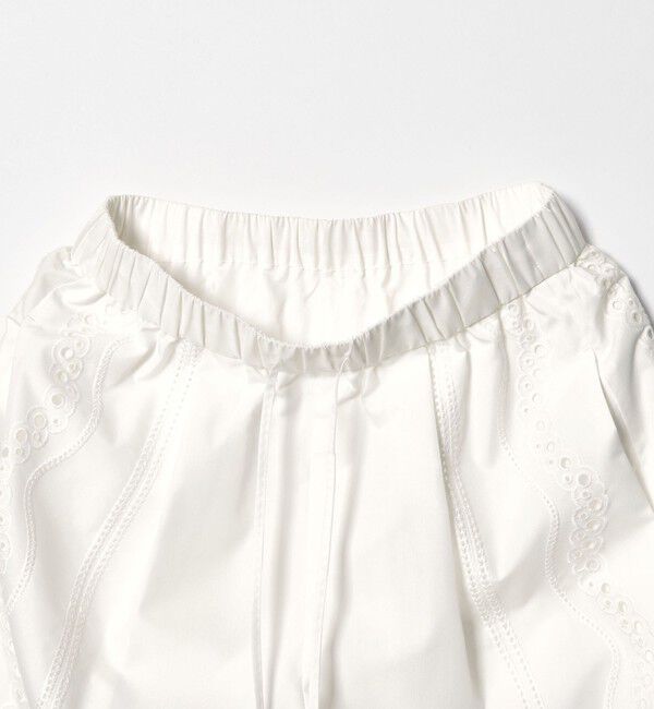 EMMEL REFINES「＜EMMEL REFINES＞EM カットワーク シシュウ パンツ」|チノ|