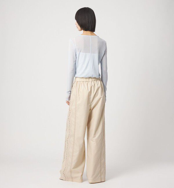 EMMEL REFINES「＜EMMEL REFINES＞EM カットワーク シシュウ パンツ」|チノ|
