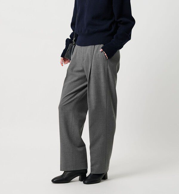 BEAUTY&YOUTH UNITED ARROWS「タックテーパードパンツ ウォッシャブル」|スラックス|