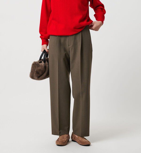 BEAUTY&YOUTH UNITED ARROWS「タックテーパードパンツ ウォッシャブル」|スラックス|MOCA