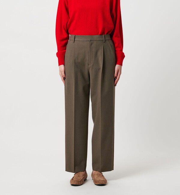 BEAUTY&YOUTH UNITED ARROWS「タックテーパードパンツ ウォッシャブル」|スラックス|