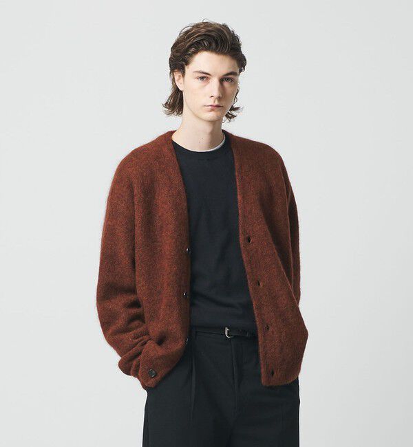 シャギー モヘヤ Vネック カーディガン（BEAUTY&YOUTH UNITED ARROWS