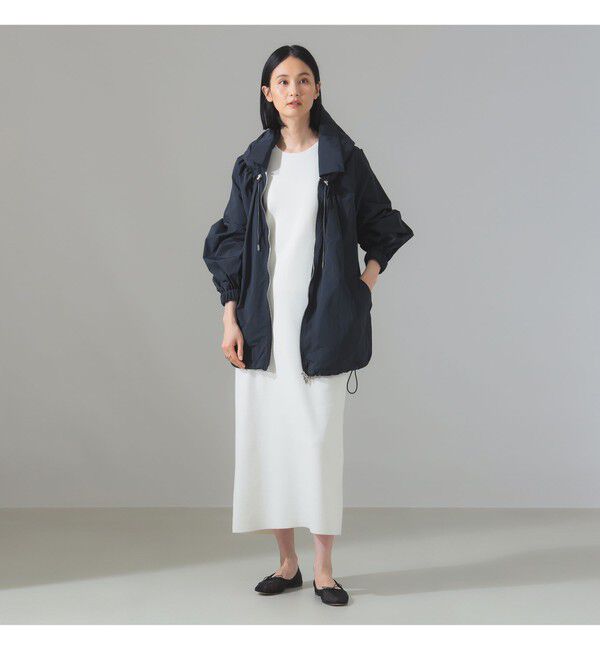 Demi-Luxe BEAMS 「CINOH / マット ナイロン フーディーブルゾン」|ブルゾン・スタジャン|