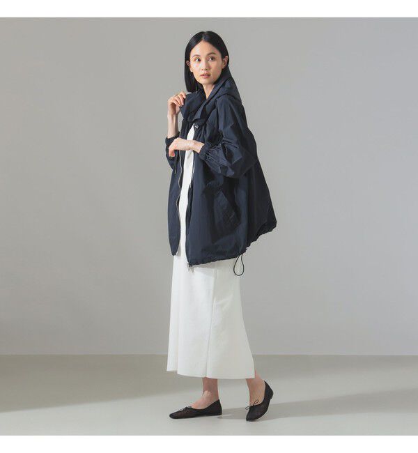 Demi-Luxe BEAMS 「CINOH / マット ナイロン フーディーブルゾン」|ブルゾン・スタジャン|