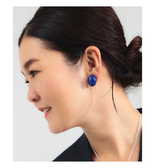 Demi-Luxe BEAMS 「ジェムストーン イヤリング .M」|その他|ソーダライト
