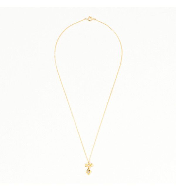 Ray BEAMS 「ハート＆リボン ネックレス」|ネックレス|