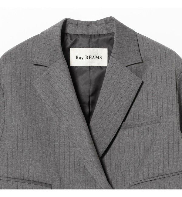Ray BEAMS 「2ボタン W クロップド ジャケット」|テーラードジャケット|