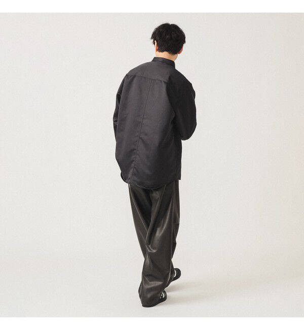 BEAMS「リラックスフィット レザールック シャツ」|シャツ・ブラウス|