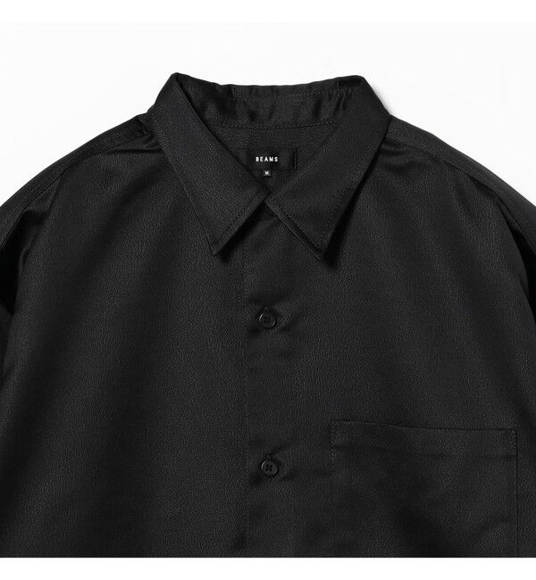 BEAMS「リラックスフィット レザールック シャツ」|シャツ・ブラウス|